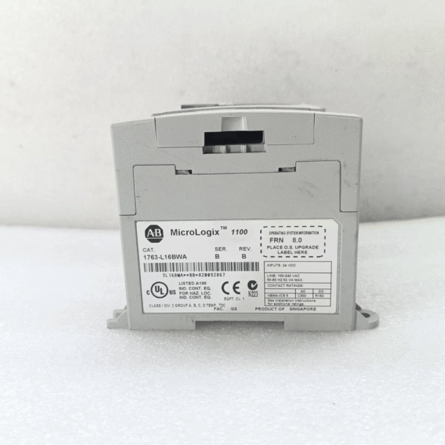 Allen Bradley 1763-L16BWA Micrologix 1100 PLC SER.B Product of Singapore. - Image 6
