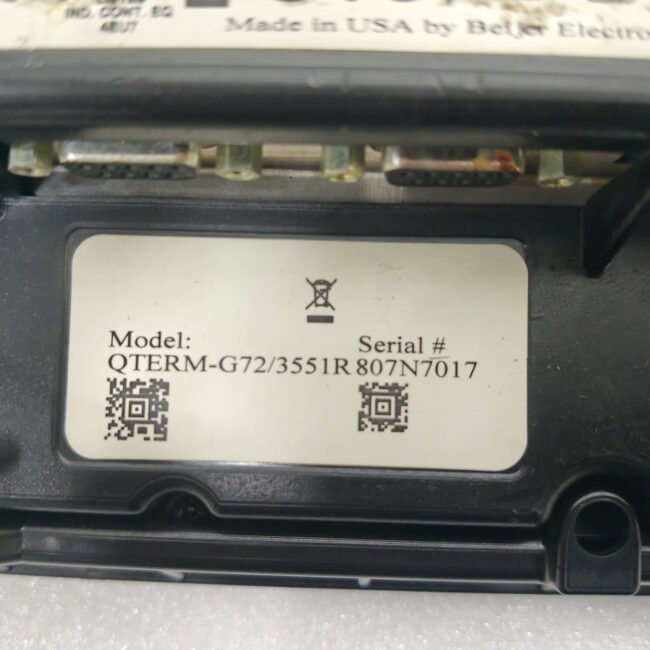 Beijer Electronics QTERM-G72/3551R 7" Touch Screen HMI 24 VDC Fast Ship - Image 5