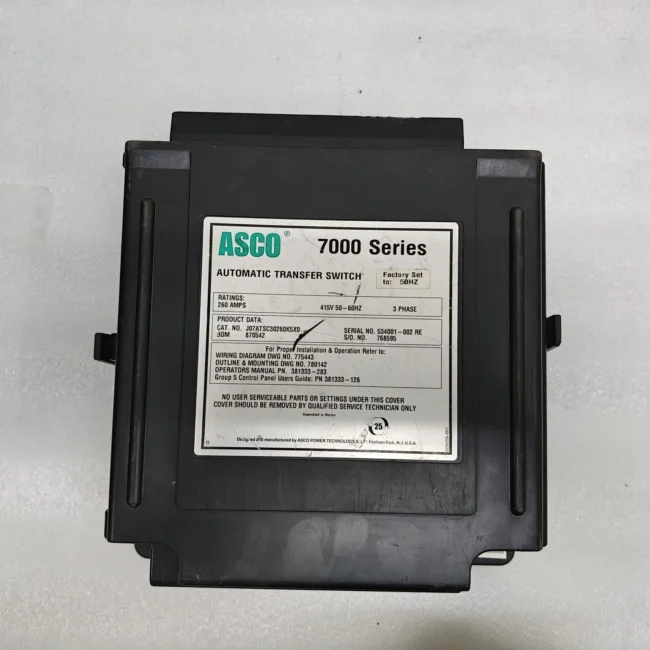 ASCO 7000 Series Automatic Transfer Switch Controller 260AMPS 3Phase Fast Ship - Image 7